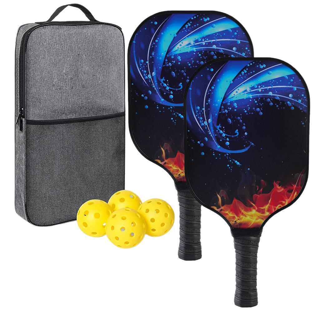 Pickleball Paddles Godkjent sett racketer Honeycomb Core 4 baller Bærbart racketdeksel Bæreveske Gavesett Innendørs Utendørs