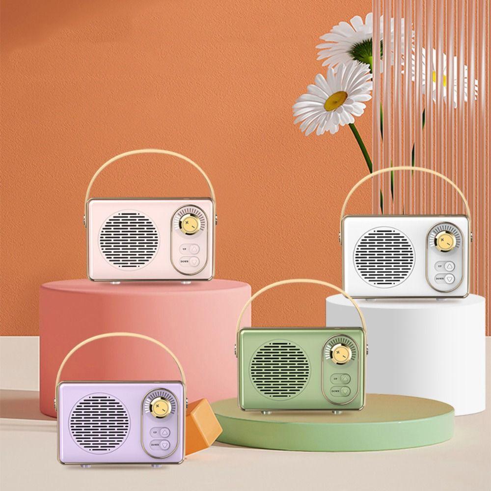 Retro Portable Speaker High Volume Music Player Sound Karaoke FM Radio  Party