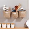 Cotton and Linen Fabric Storage Bag,Three-dimensional Hanging Storage Bag,for Placing Small and Miscellaneous Items