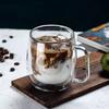 250ml Double Wall High Borosilicate Glass Mug Heat Resistant Handle Coffee Milk Juice Water Cup Bar Drinkware Coffeeware Gift