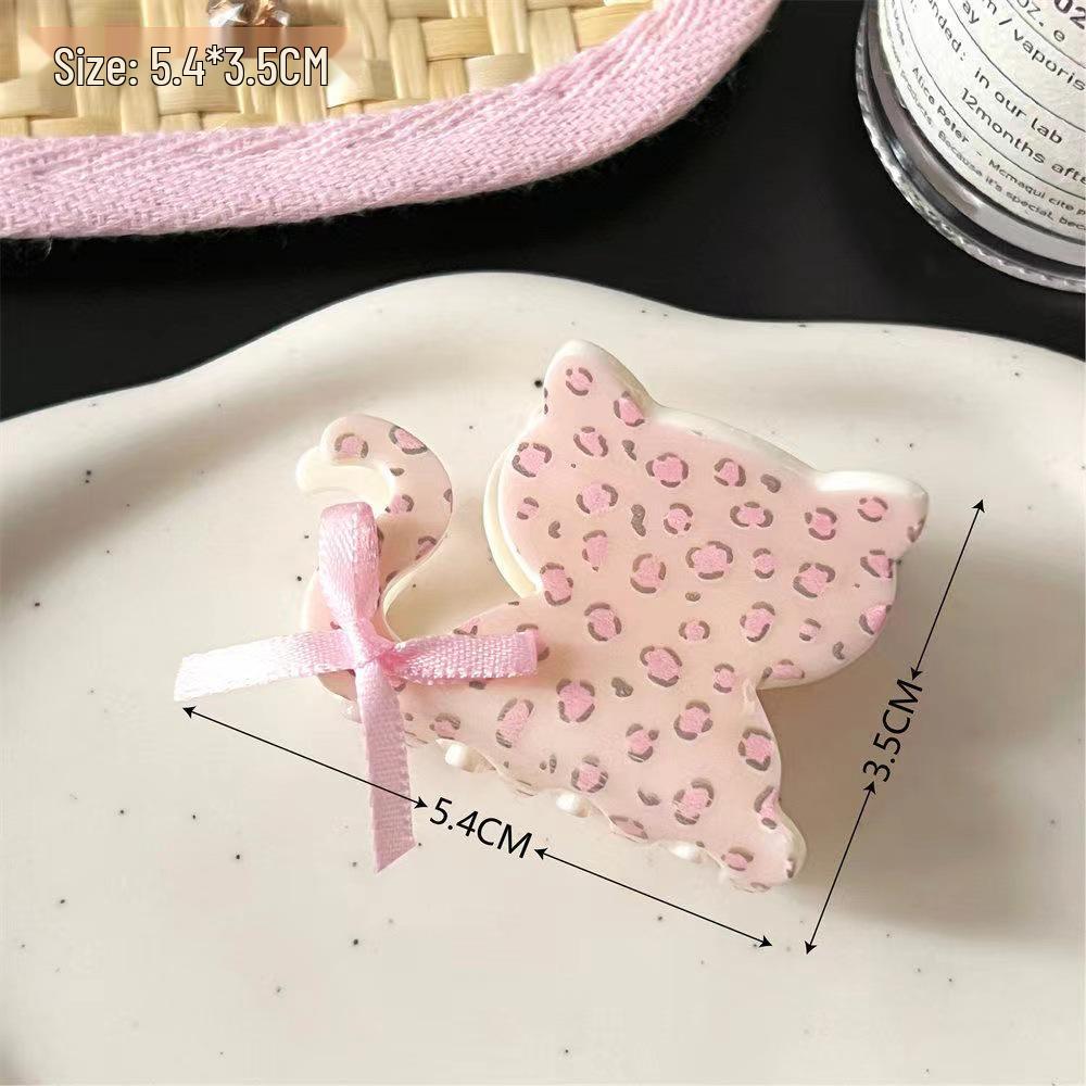 Koreanischer Eleganter Kürbisbogen Polka Dot Haarspange - Groß, Cremige Texturierte Hochsteckfrisur-Accessoire