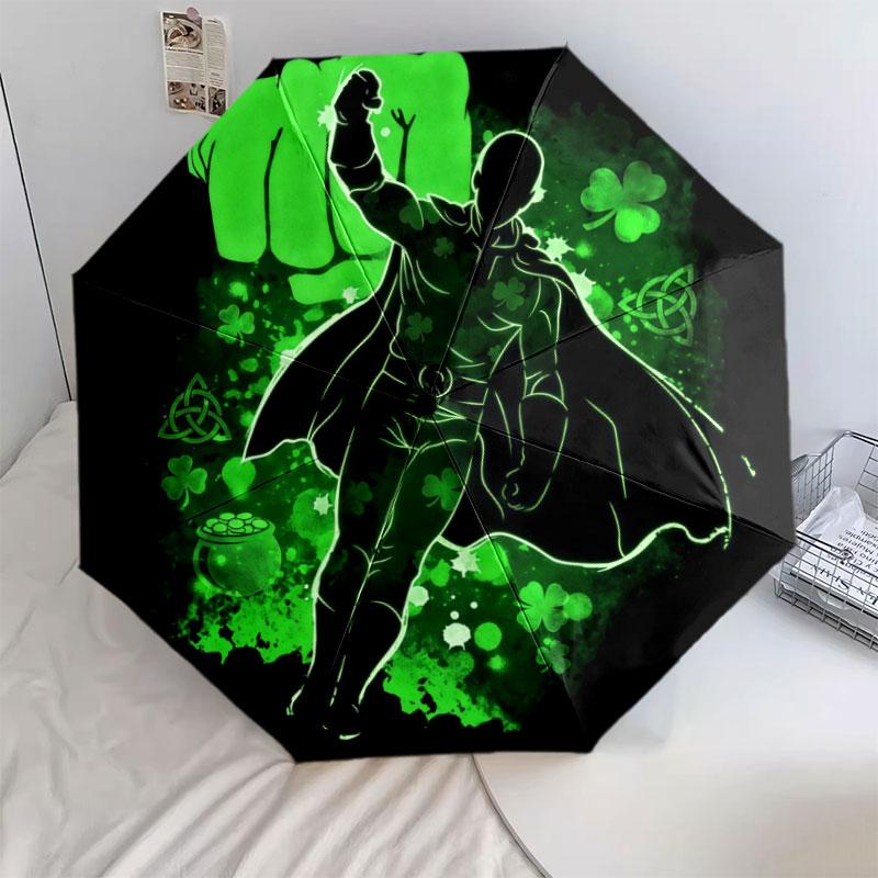 Зонт в стиле «Ванпанчмен», Автоматически складывающийся зонт, 1 шт., Портативный дорожный зонт, Уличный зонт, Подарок на день рождения