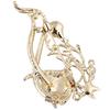 Wykwintny stanik Pin Multi Emalia broszki rybne Kryształ Rhinestone Animal Brooch Suit