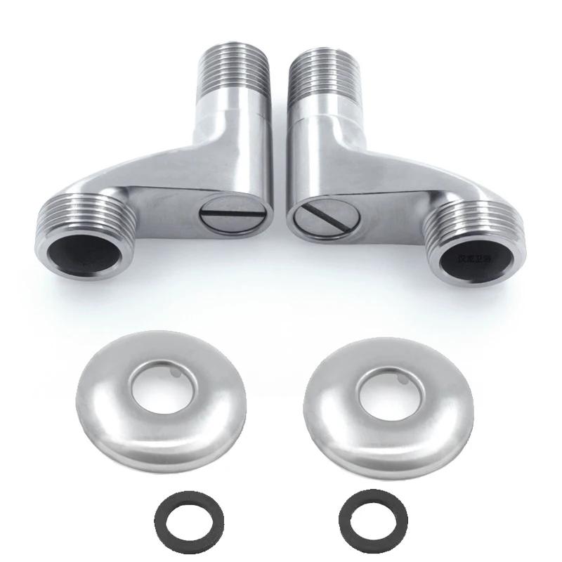 

Width Adjustable Angle Valve Replacement Shower Faucet Adapter Part Stainless steel Wall Mounted Bathroom Accessories 2Pcs/Set Price For 1 Pair