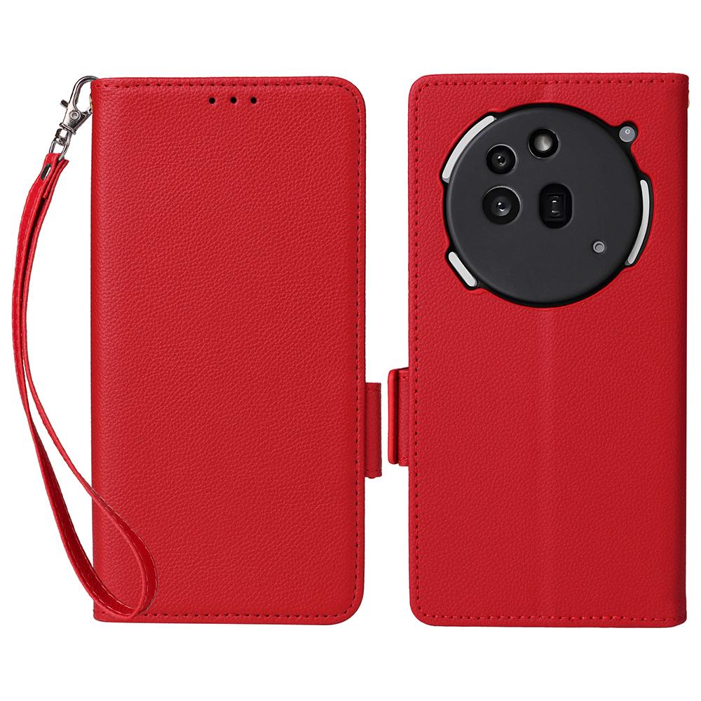 For Nothing Phone (3a) Pro Case with Wrist Strap Litchi Texture PU Leather Wallet Phone Cover