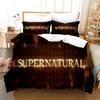 Popular Tv Show Supernatural Bedding Set Comforter 3D Print Fashion Duvet Cover Set Home Textile Decor Queen King Single Size