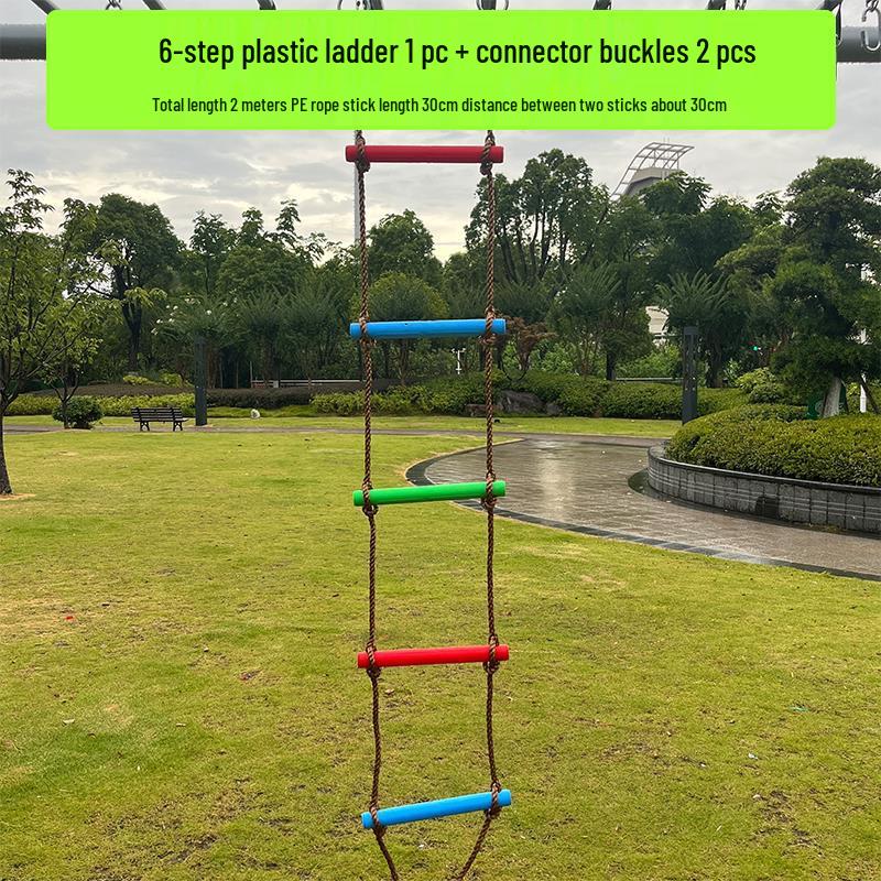Children's Indoor/Outdoor Climbing and Swing Training Set with Rope Ladder