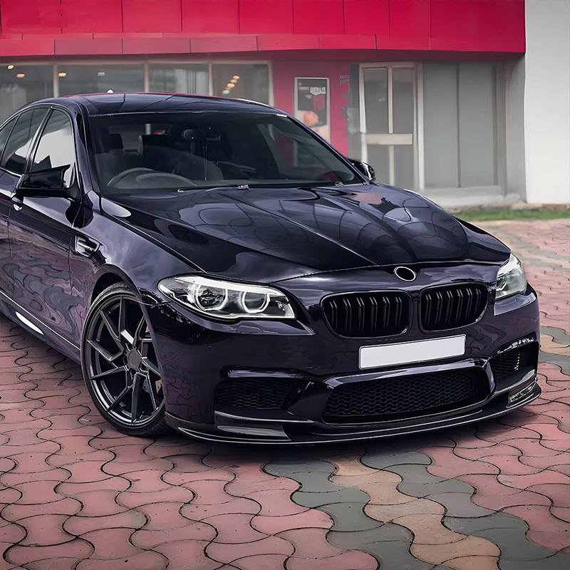 Car Front Bumper Racing Grille Front Kidney Dual Line Grilles For BMW 5 Series F10 F11 2011-2017 Car Front Grill Replacement