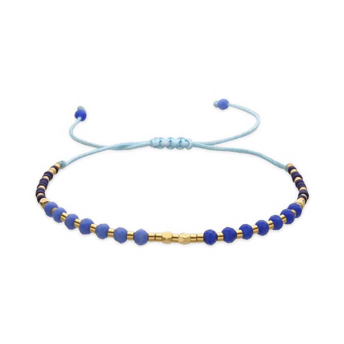 Bracelet - Luxenter - Anlako - Cristal bleu - Finition or 18k - Style boho
