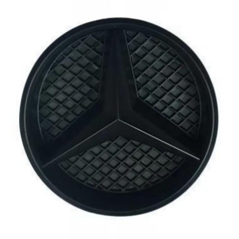 

1X·3D ABS Car Front Grille Badge for Mercedes Benz W204 2006-2012 B/V class 2005-2010 Cover Star Logo Grid hollowed-out label матовый черный