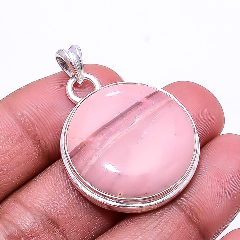 

Pink Opal -Australia 925 Sterling Silver Pendant 1.56 P16