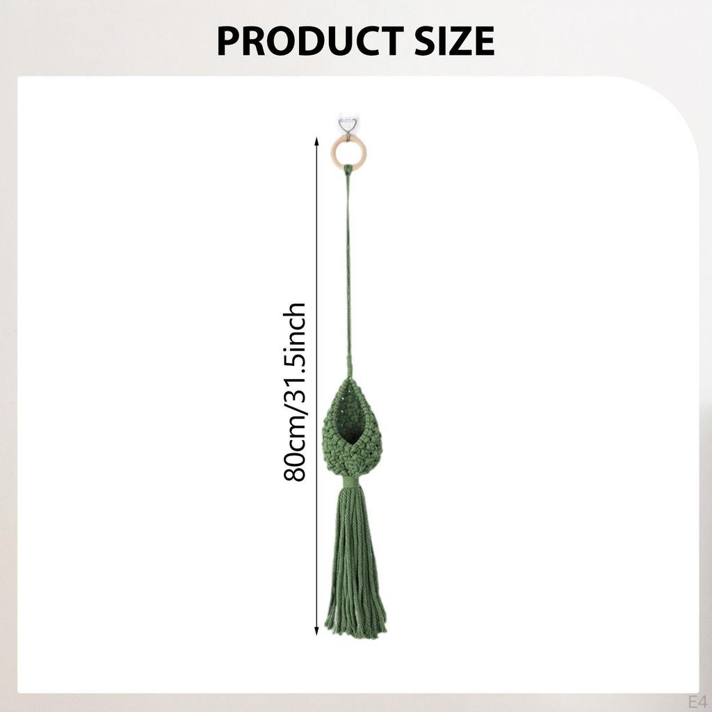 Decorative Macrame Pot Hanger, Indoor Hanging Planter Basket