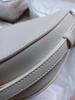 French Niche Design Women's Lychee Pattern Crescent Shoulder & Crossbody Saddle Bag
