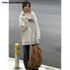 Korean style Letter Print Hoodies Women Men Autumn Winter 2025 New White Loose fitting Pullover Y2K Top Warm Sweatshirt Female