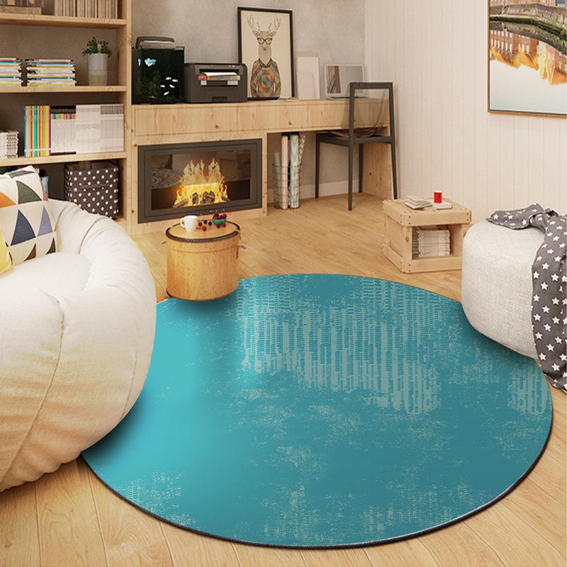 Round Carpet Simple Geometry Living Room Coffee Table Carpet Bedroom Bedside Computer Rocking Chair Mat