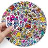 50 Trendy Waterproof Street Art & Graffiti Stickers for Phone Cases & Suitcases (50 Sheets)