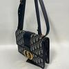 [Pre-Owned] 30 Montaigne Oblique Embroidered Monogram Flap Adjustable Shoulder Strap Montaigne Box Bag Leather Details Large - Excellent #ZFWYRV