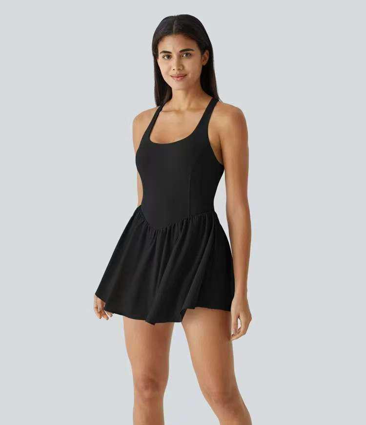 Women's Summer Sports Skirt: Cross-Border Tennis, Golf, and Yoga Dress with Built-In Shorts