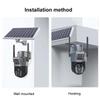 LS VISION WiFi Solar Battery Camera 4K 8MP 4G Sim Card V380 Dual Lens Dual Screen Outdoor Security Protection PTZ Cam PIR Human Detection CCTV