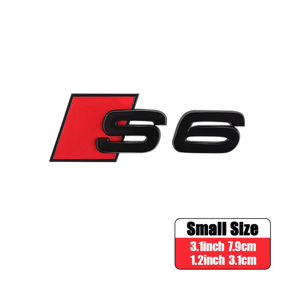 For Audi Sline TT RS Quattro A3 A4 A5 A6 A6L S Q3 Q4 Q5 Q6 Q7 3D ABS Car Trunk S3 S4 S5 S6 S7 S8 Sticker Badge Auto Accessories