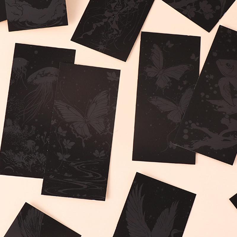 12ks/Sada Zvířátka Papírové Malování Kreslení Hračka Záložka Scratch Art S Stylusem Úleva od Stresu Dárek pro Dospělé Děti