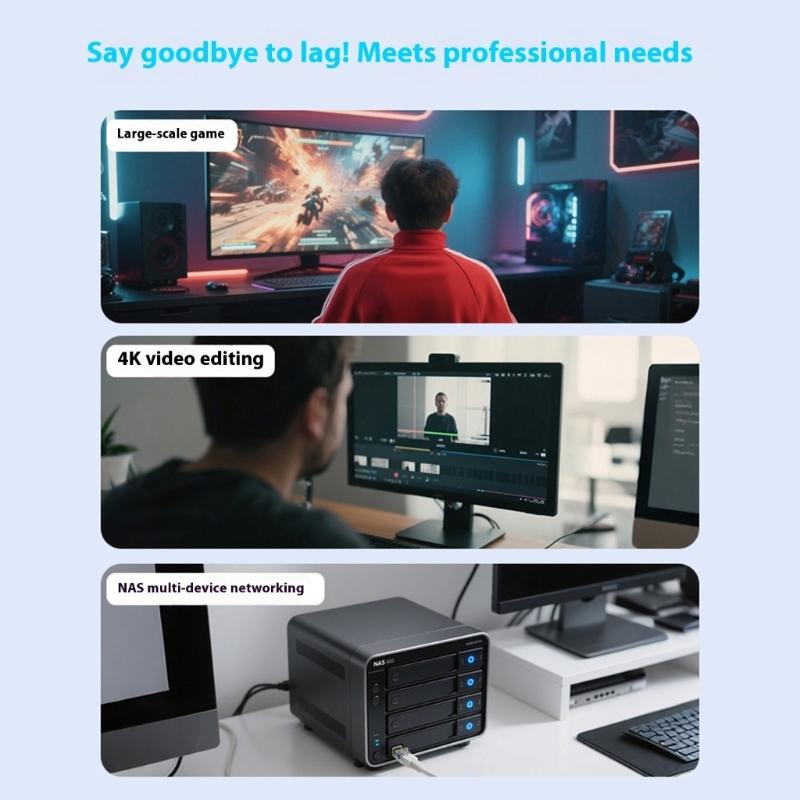 Highly Speed 2.5Gbps Networking Card Adapter PCIe X1 Slot I226 Chipset For Servers Gaming PC And Data Transmission