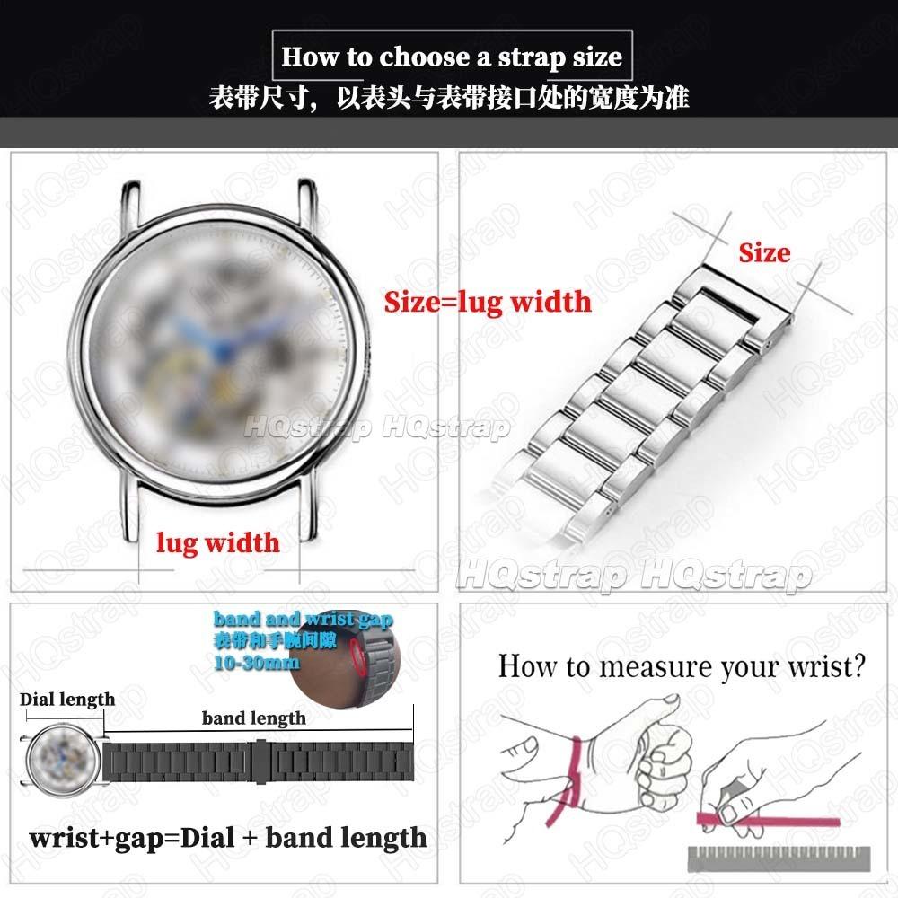 Watchband Cowhide Leather Watch Strap 18mm 19mm 20mm 21mm 22mm Stainless Steel Buckle Butterfly Bracelet for Women Men Watch Band Vintage