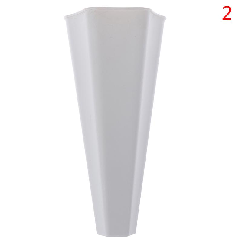 

Креативная настенная акриловая ваза, подвесное кашпо, держатель для цветочного горшка 15*7cm белый