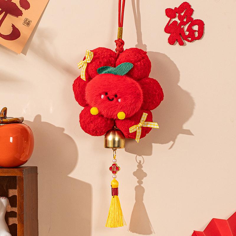 

2026 Year Of The Horse New Year Decor Pendant Plush Living Room Joyful Atmosphere Decor Spring Festival Entrance Door Hanging