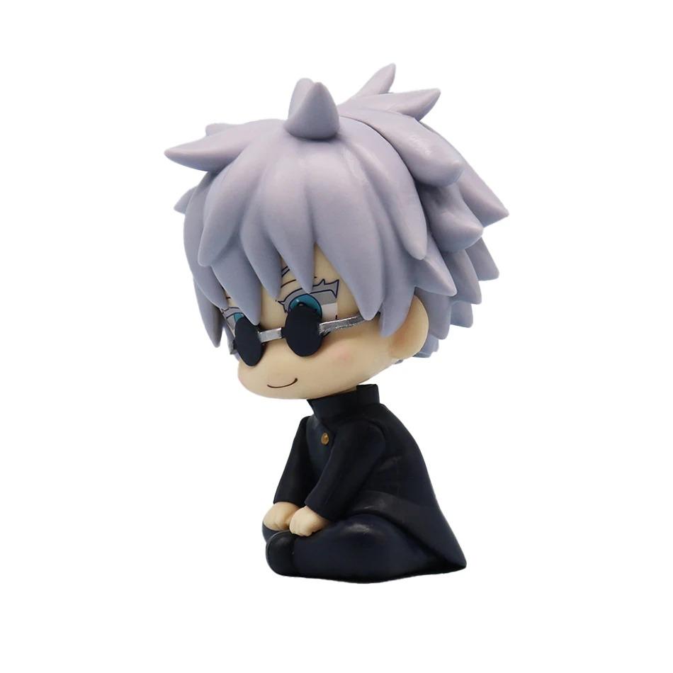 Non-Toxic Q Version Jujutsu Kaisen Figures Cute Yuji Itadori Gojo Satoru Pvc Action Figures Anime Figure Model Toys Collection Doll Gift