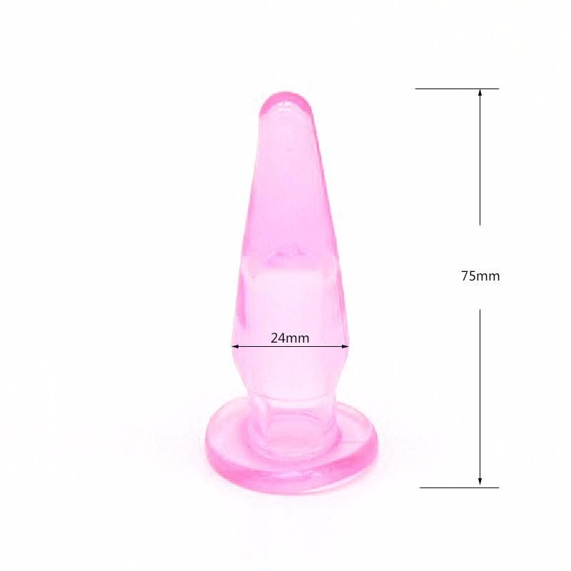 Soft Jelly Finger Anal Plug Mini Bullet Butt Plug Clitoris Stimulator Anal Sex Toys for Woman Adult Sex