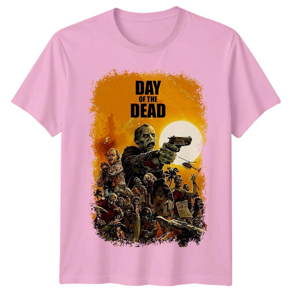 Film Poster Inspiration T-shirt for "Day of The Dead" (1985), All Season Pure Cotton Fashion Suitable for Both Men and Women