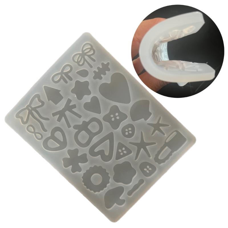 Silicone Pendant Molds Silicone Keychain Moulds Resin Crafting Molds Hand-Making Jewelry Part Molds Jewelry Making Tool