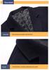 Men's 2025 Winter Korean Style Woolen Coat: Trendy Mid-Length Thick Thickened British Windbreaker
