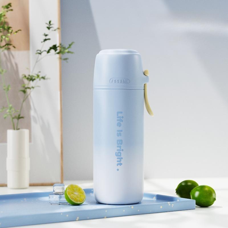 Gradient Stainless Steel Insulated Water Bottle 316 Travel Mug with Handle Portable Sports Cup Halloween Christmas Holiday Gift