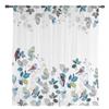 Country Style Leaves Robin Sheer Drapes for Bedroom Living Room Decoration Window Curtain Kitchen Curtain Panels