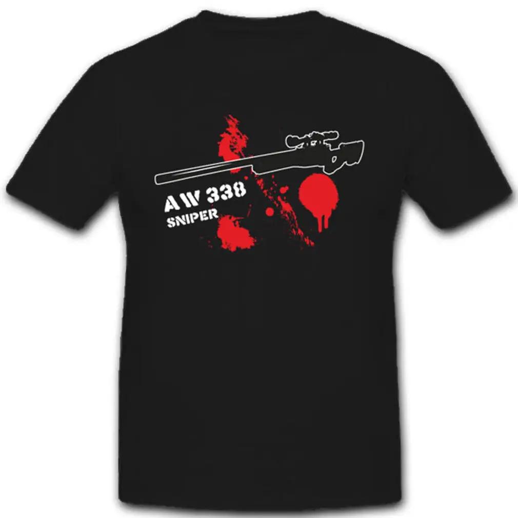 AW338 Airsoft Bolt Action Heavy Weight Sniper Rifle TShirt 100 Cotton ONeck Short Sleeve Casual Mens Tshirt Size S3XL