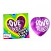 Glitter Heart Shaped Squeeze Toys With Positive Quotes Soft Touch For Kids Adults Relaxation Party Favors