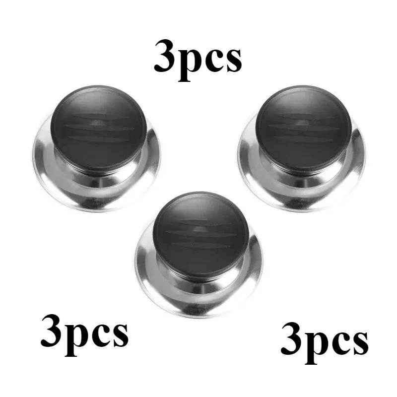 1/3pcs Pot Lid Cap Top Bead Plastic+Stainless Steel Replaceable Universal Pot Lid Handle Anti Scald Kitchen Accessories
