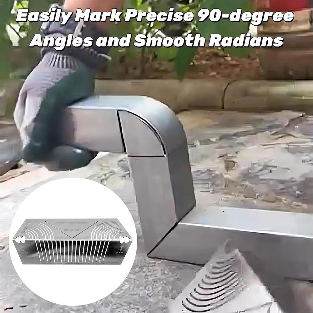 Precise-Flex Angle Arc Marking Tool Efficient Metal Pipe Saddle Cutting Guide Pipefitter Measuring Tools Welding Supplies