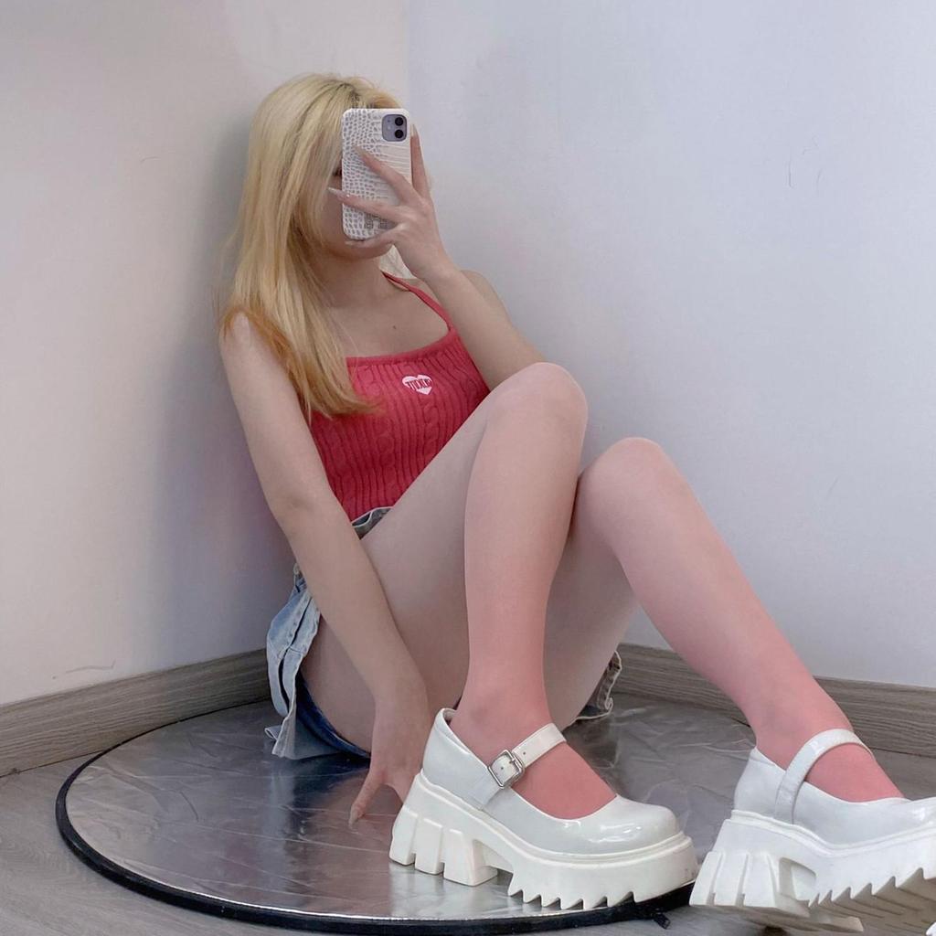 Lolita Stil Vita & Persika Gradient Strumpbyxor - Rosa och Svart Silkesfärg, Tunna med Kjol, Ren Åtrå.