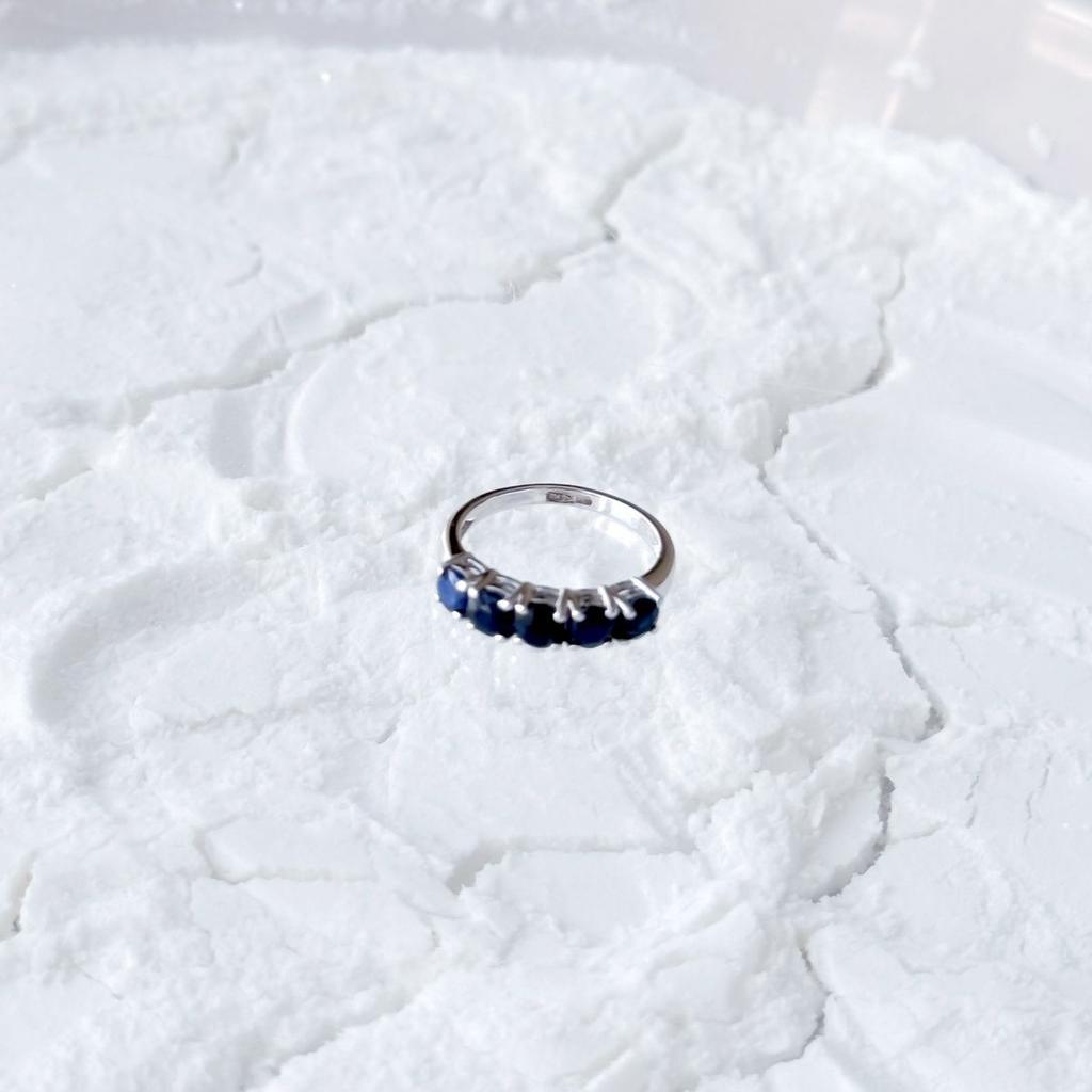 Серебряное кольцо с натуральным сапфиром 1.875ct, вес изделия 2,33 гр (2162551)