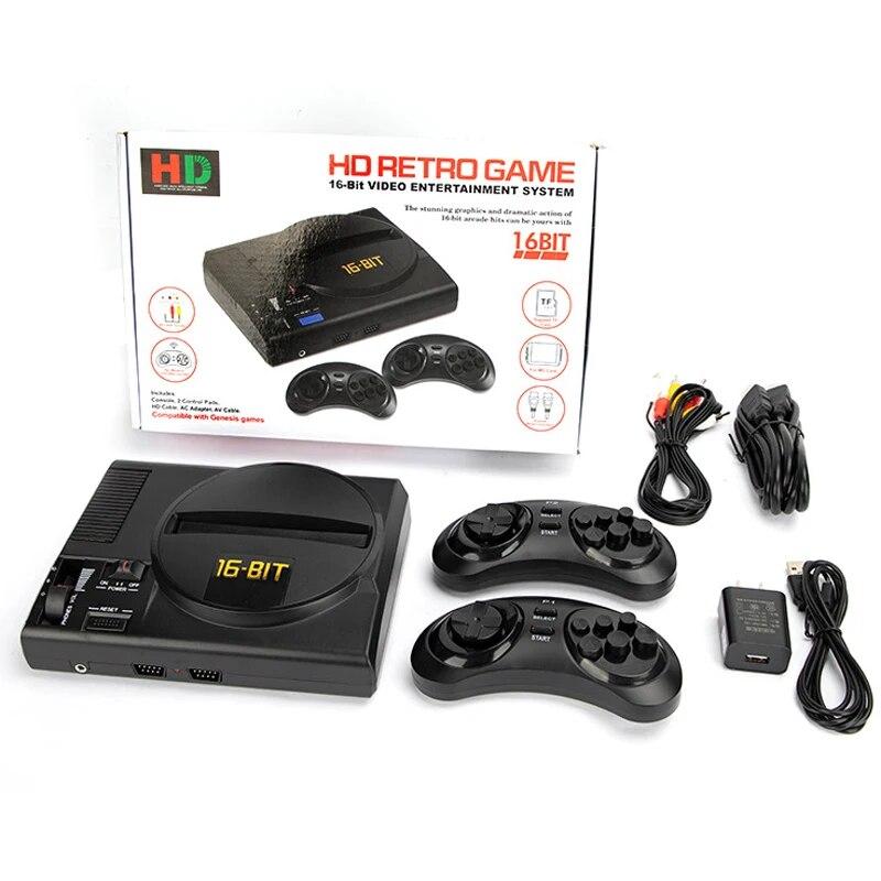 

16-битная игровая консоль SEGA MEGA DRIVE Genesis Retro TV, игровая консоль с поддержкой TF-карты, беспроводной контроллер, HD-игры