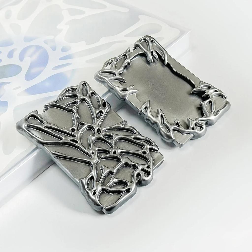 Original Electroplate Plasitic Frame Kpop Photo Binder Creative Idol Photo Card Holder for 3 Inch Card