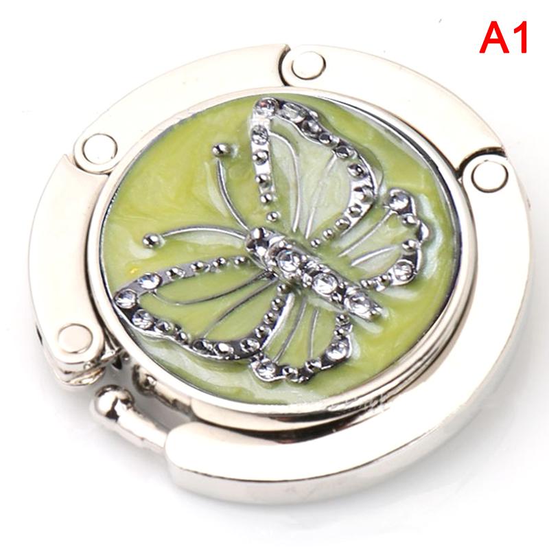 Portable Folding Table Bag Hook Flower Shaped Hanger Holder Round Vintage Rose Hook Decoration Women's Bag Holder Girls Gift