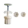 Hand-Pressure Moon Cake Mold Snow Lotus Flower Cookie Stamps Moon Cake Makers Mid-Autumn Festival DIY Pastry Tool