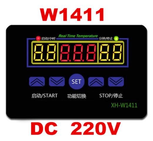 

XH-W1411 220V Регулятор температуры Отображение в реальном времени Цифровой термостат Электроника Термометр с функциями переключателя таймера