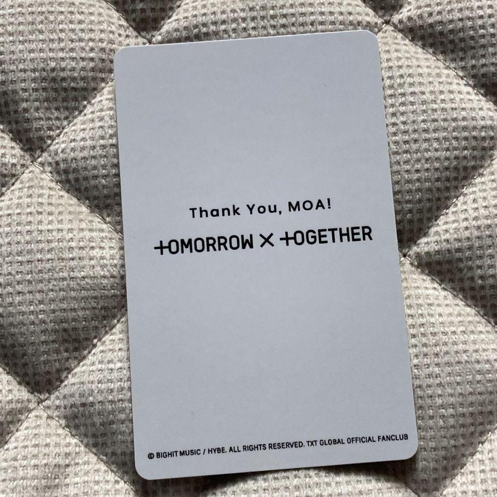 [USED] TXT Beomgyu Introduction EP. 2 New Membership FC Fan Club Trading Card