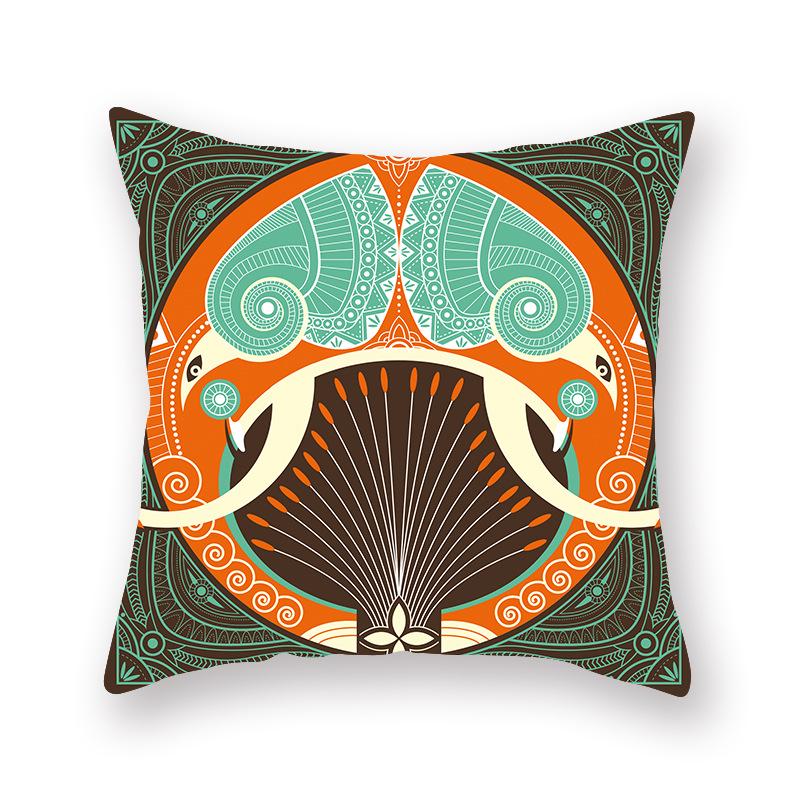 Ethnic Style Pillow Case Mandala Interior Home Decoration Cushion Bed and Breakfast Retro Atmosphere Arrangement Cushion