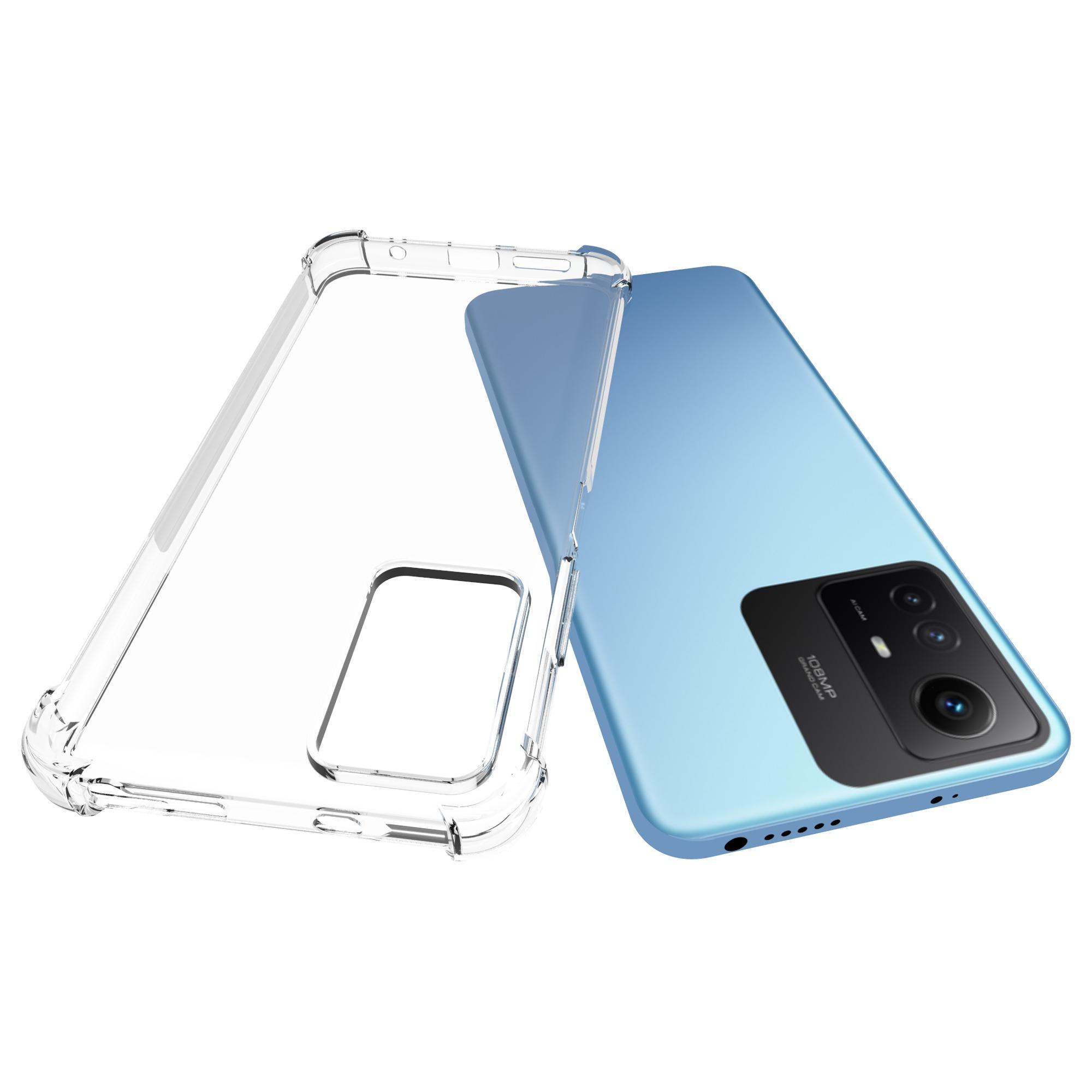 

For Xiaomi Redmi Note 12S 4G Transparent Anti-Slip Cell Phone Cover Phone TPU Shockproof Case A